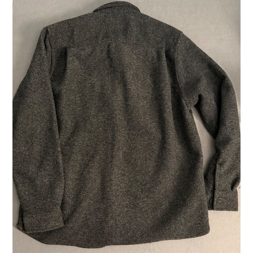 Vintage & Black Brand Weatherproof Men's XL Gray Fleece Shirt Jacket - Picture 5 of 8